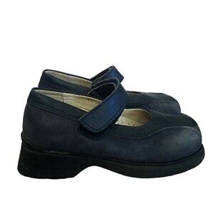 Made In Portugal Mary Jane Suede Leather Shoes Toddler Girls Size 8 US
